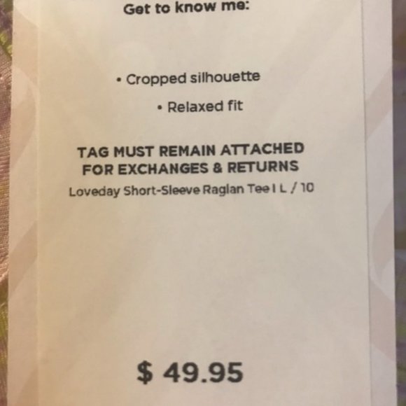 Fabletics Loveday Short Sleeve Raglen Tee - Picture 3 of 3